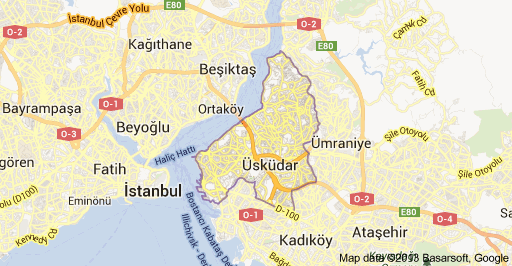 Image result for üsküdar haritası