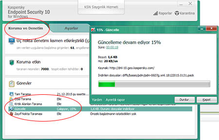 Kaspersky Güncelleme