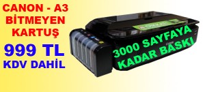 Canon A3 Bitmeyen Kartuş